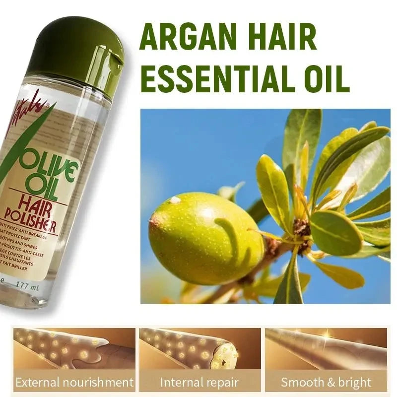 ORS 117ml Hair Polisher Olive Oil Moisturizing Essential Serum Anti-Frizz&Binding Serum Oil For All Hair Textures Strengthen