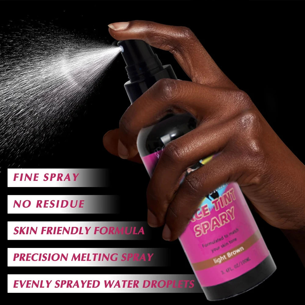 Lace Tint Spray for Wigs Tinted Melting Spray for Lace Grids Quick Drying Wig Knot Concealer 3.38 oz (100ml)