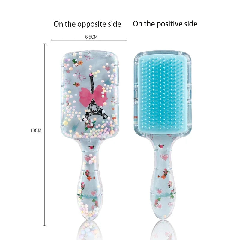 Cartoon Style Hair Brush Both Dry and Wet Massage Exfoliating Hair Brush Suitable Both Men and Women,Special for Real Hair Wigs