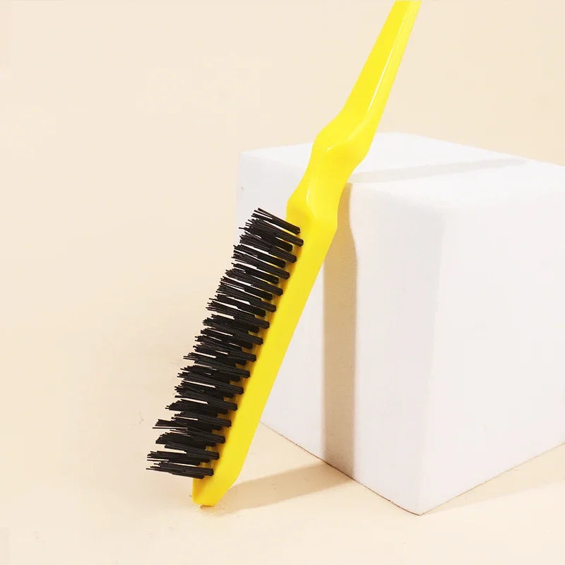 Hair Teasing Brush Back Combing Brush Rat Tail Teasing Hair Brush for Back Combing Styling Tool Special for Real Hair Wigs