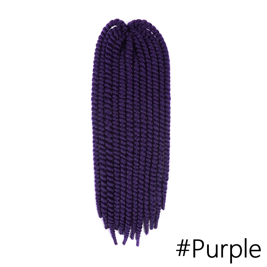 22 inch 120g Senegalese Twist Hair Jumbo Twist Braids Crochet Briads Ombre Synthetic Crochet Hair Braiding Hair For Black Women