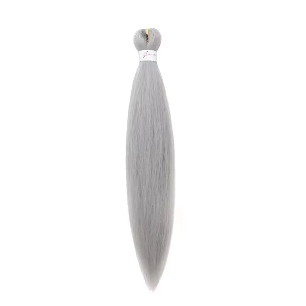 26 Inch Pre Stretched Braiding Hair Synthetic Easy Hair Yaki Straight Braids Wholesale Professional Hot Setting Set For Women
