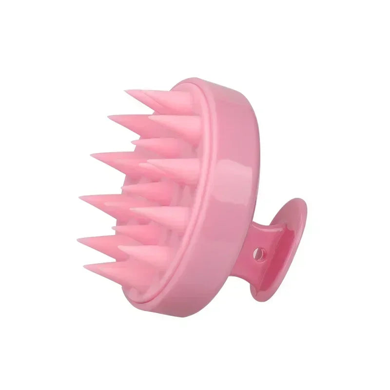 Silicone Shampoo Brush Scalp Massage Comb Hair Dye Oiling Bottle with Brush Salon Hair Styling Tool，Special for Real Hair Wigs