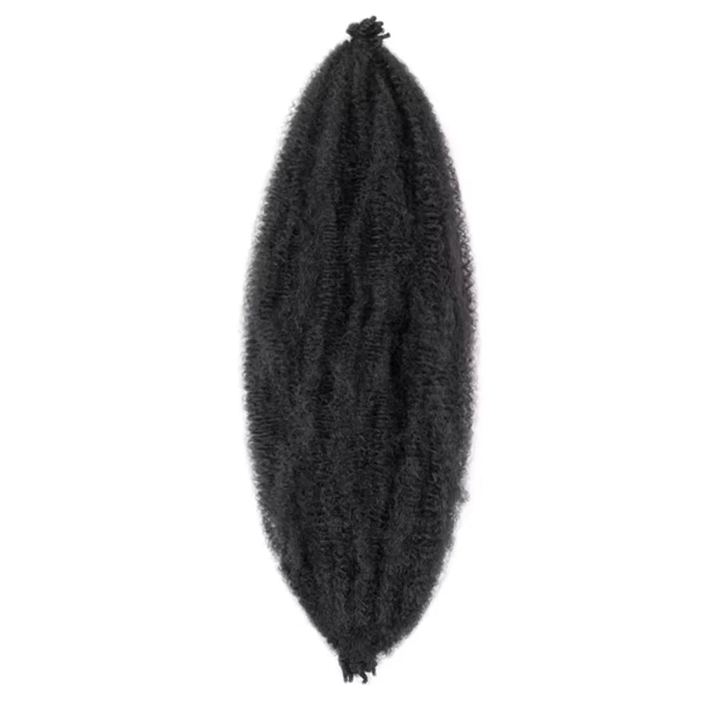 Synthetic Crochet Braid Hair Kinky Curly Braiding Hair Marley Braids Afro Twist Hair Bulk Extensions Marely Hair For Black Woman
