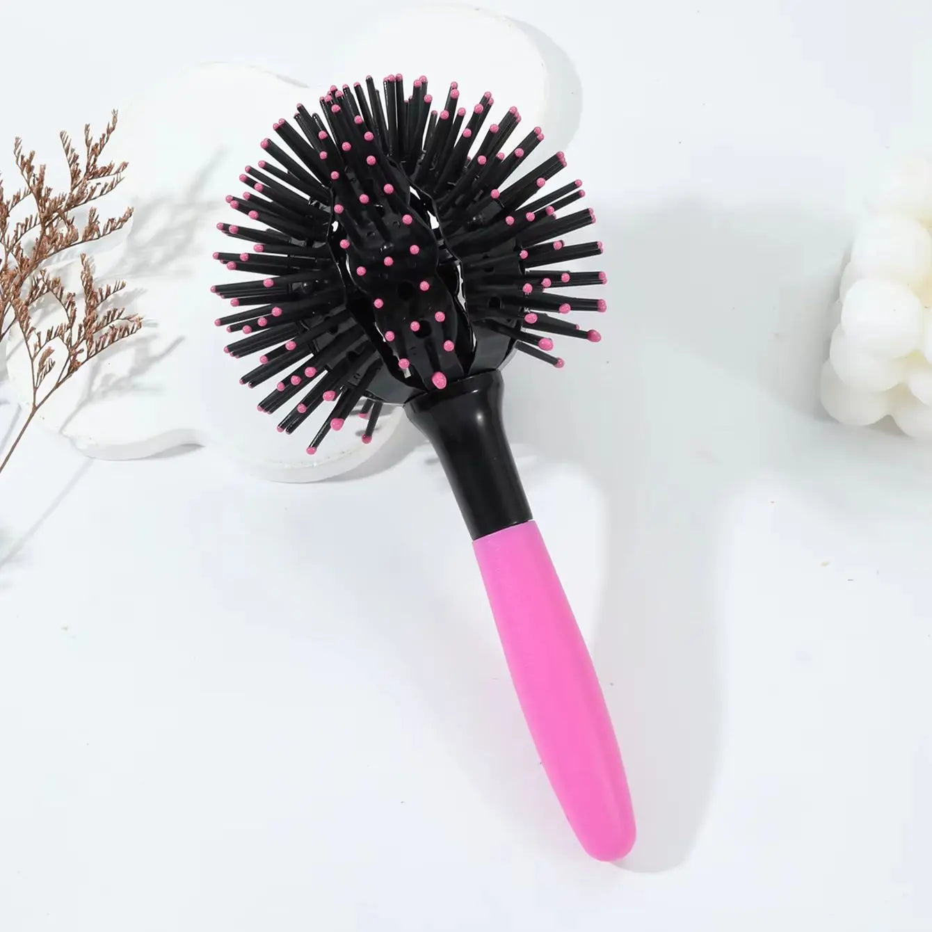 1 piece of 8-in-1 styling hair brush, spherical ball brush suitable for wet and dry hair Special for real hair wigs