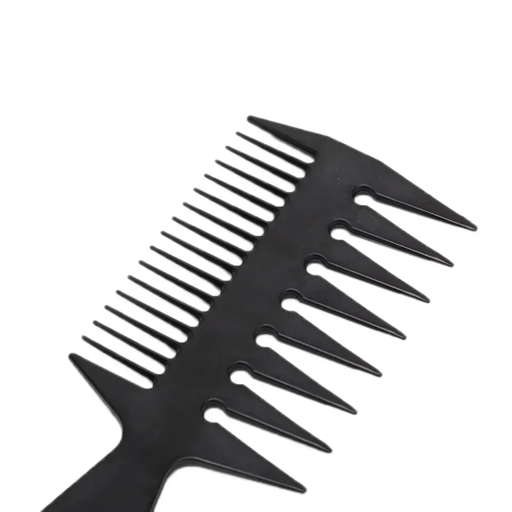 Professional Double Side Tooth Combs Fish Bone Shape Hair Brush Barber Hair Cutting Coloring Brush Special for Real Hair Wigs