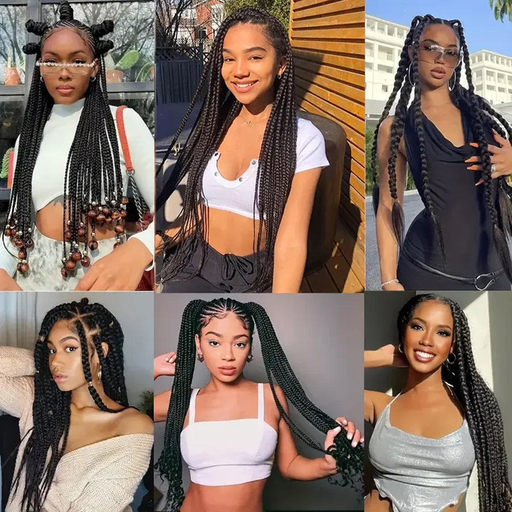 82inch Synthetic Kanekalon Crochet Hair 165g Pre Stretched Braiding Hair Bundle Jumbo Braids Hair Wholesale Extensions For Women