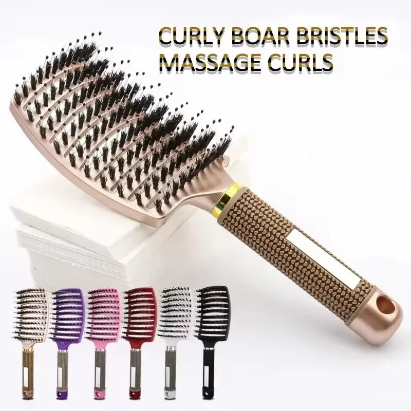 Detangle Hairbrush Women Hair Brush Massage Comb Anti Scalp Curly Combing Brushes Special for Real Hair Wigs