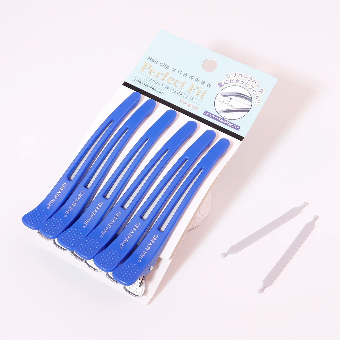 6Pcs Hairdressing Seamless Clip Long Hairpin，No Crease Hairdressing Hairpins，Non-slip Hairpin，Special for real hair wigs