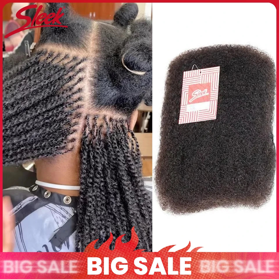 Big Sale Afro Kinky Bulk Human Hair For Braid Twists Curly Hair Extension Peruvian Hair For Dreadlock Extension Create Dreadlock