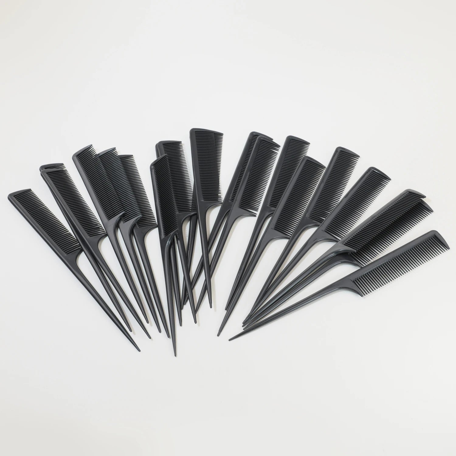 20 professional pointed tail hair combs, anti-static hair dye brushes, hair styling combs,Special for real hair wigs