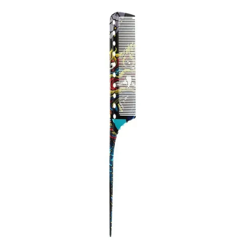 Chinese Dragon Personality Hair Cutting Comb Salon Hair Stylist Professional Male Pointed Tail Comb Special for Real Hair Wigs