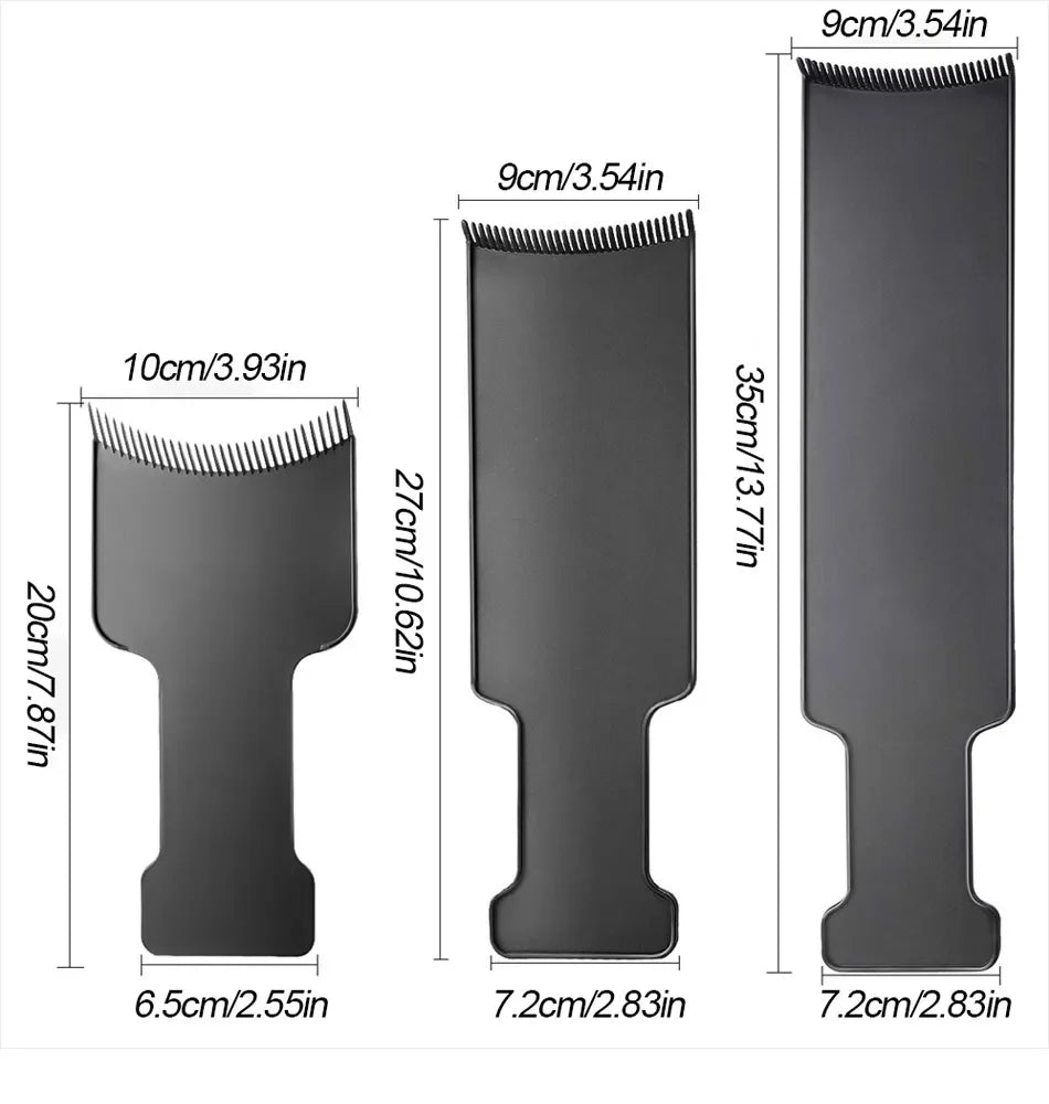 Toothed Hair Dye Plate and Brush Are Suitable for DIY Hair Salons Using Hair Dye Tools,Special for Real Hair Wigs