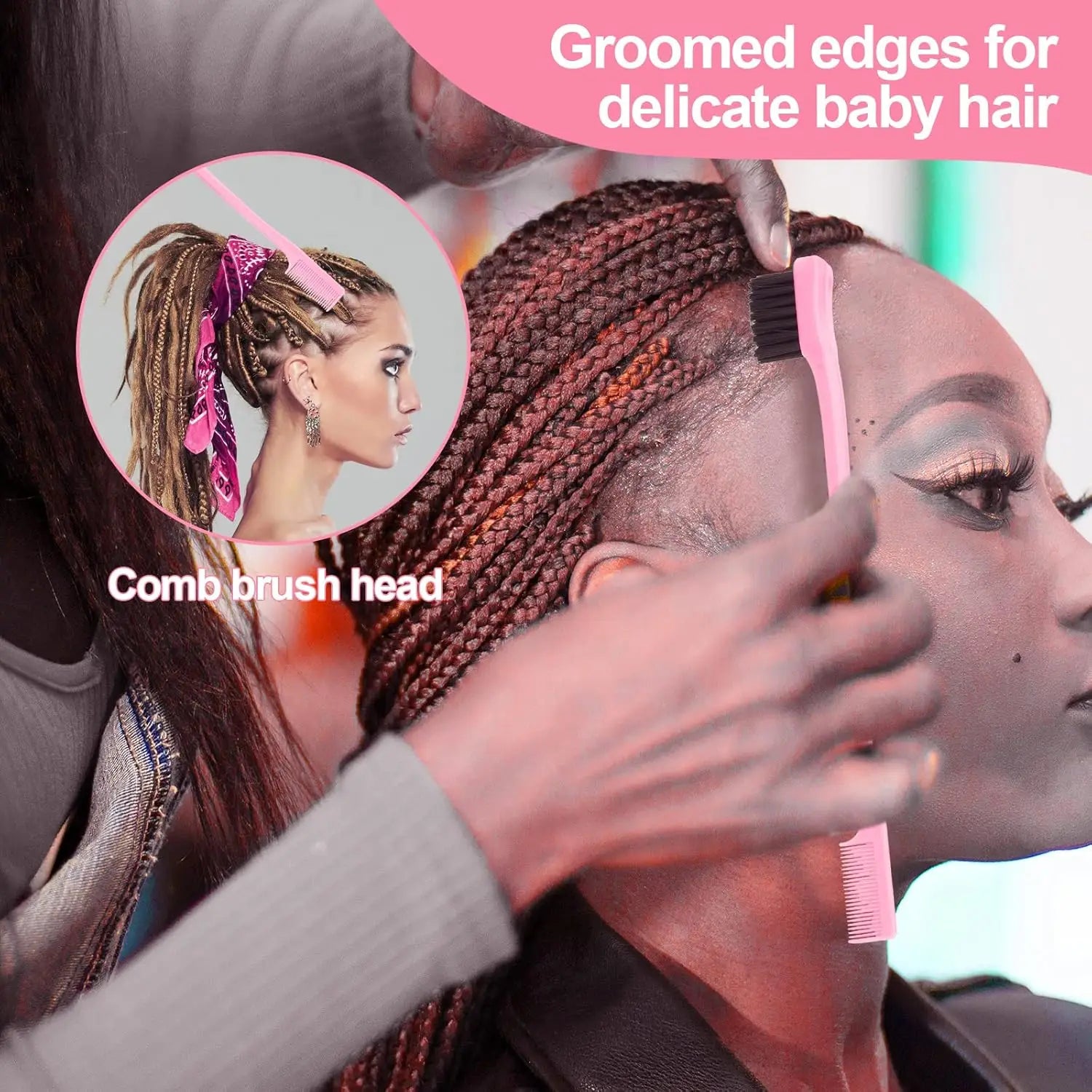 10pcs Crochet Hooks set for Hair Set with Different Size Crochet Needle, Latch Hook for Passion Twist Crochet Hair Extensions