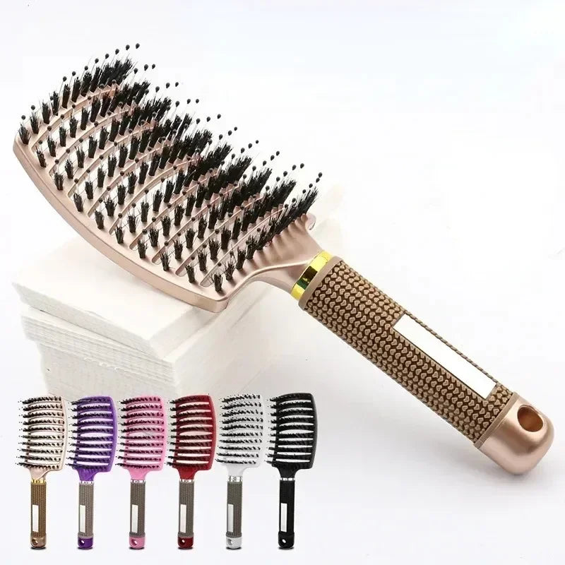 Detangle Hairbrush Women Hair Brush Massage Comb Anti Scalp Curly Combing Brushes Special for Real Hair Wigs