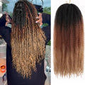 1B/30/27 Synthetic Marley Hair 18 Inch Marley Twist Hair Afro Kinky Curly for Faux Locs Twist Hair Extensions 8strands/Pack