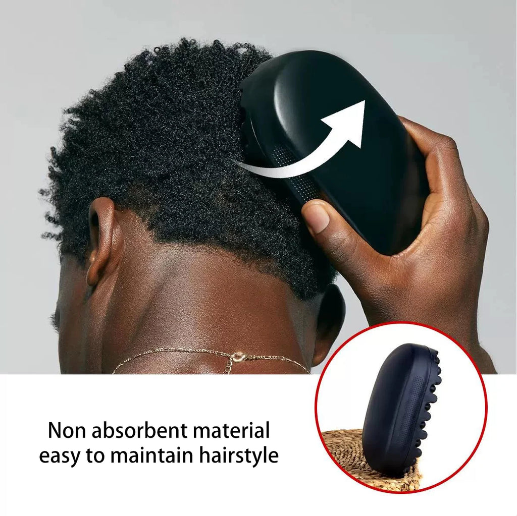 1Pc Luxury Twist Styler Brush, Durable Washable Afro Curl Sponge Racket Barber&Daily Use, Ideal Curly，Special for real hair wigs