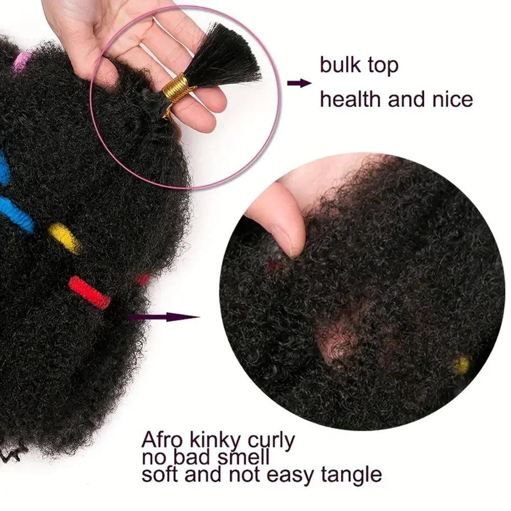 Afro Kinky Twist Braiding Hair 12 Inch Pre Fluffied Afro Kinky Hair Synthetic Bulk Hair Extensions For Women Ombre Braiding Hair