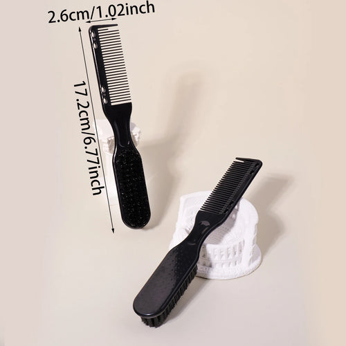 1/2pcs Convenient and multifunctional travel dual head brush comb styling tool integrated，Special for real hair wigs