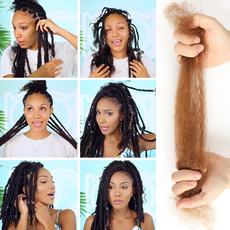 Big Sale Afro Kinky Bulk Human Hair For Braid Twists Curly Hair Extension Peruvian Hair For Dreadlock Extension Create Dreadlock