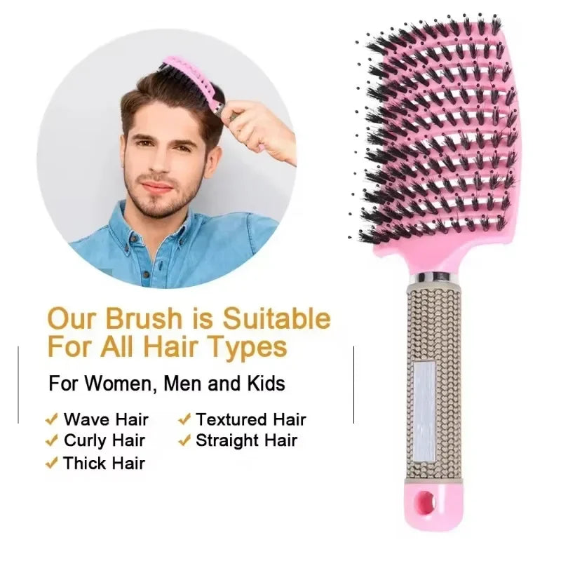 Detangle Hairbrush Women Hair Brush Massage Comb Anti Scalp Curly Combing Brushes Special for Real Hair Wigs