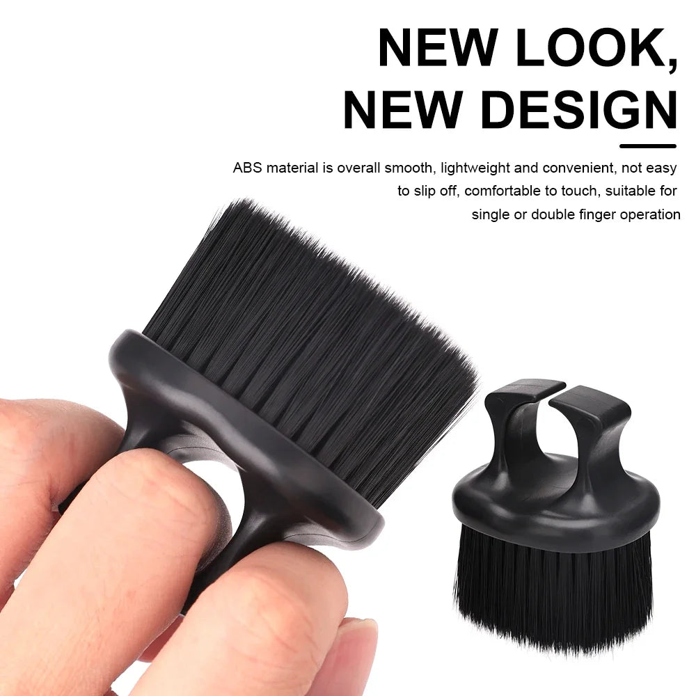 Hairdressing Brush Set Hairdressing Cleaning Brush Neck Dust Removal Brush Professional Styling Tool，Special for Real Hair Wigs