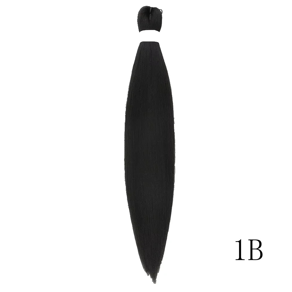 1/3/6 Packs 26 Inch Pre Stretched Braiding Hair Synthetic Easy Hair Yaki Straight Braids Wholesale Hot Water Setting For Women