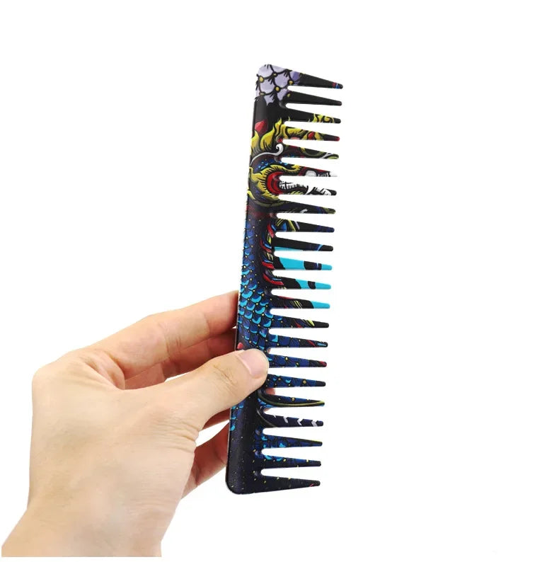 Chinese Dragon Personality Hair Cutting Comb Salon Hair Stylist Professional Male Pointed Tail Comb Special for Real Hair Wigs