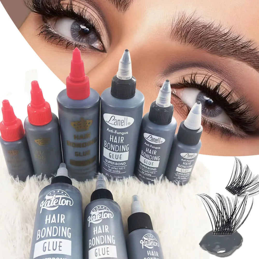 1/2/4oz Bonding Glue Eyelash Extension Glue Strong Hold Adhesive for Lash Waterproof Glue  Professional Invisible Bond Fast Dryi