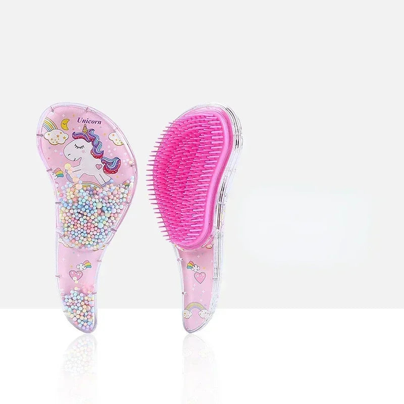 Star Magic Combs Anti-static Massage Unicorn Hair Brushes Tangle Detangle Shower Massage Hair Brush Special for Real Hair Wigs