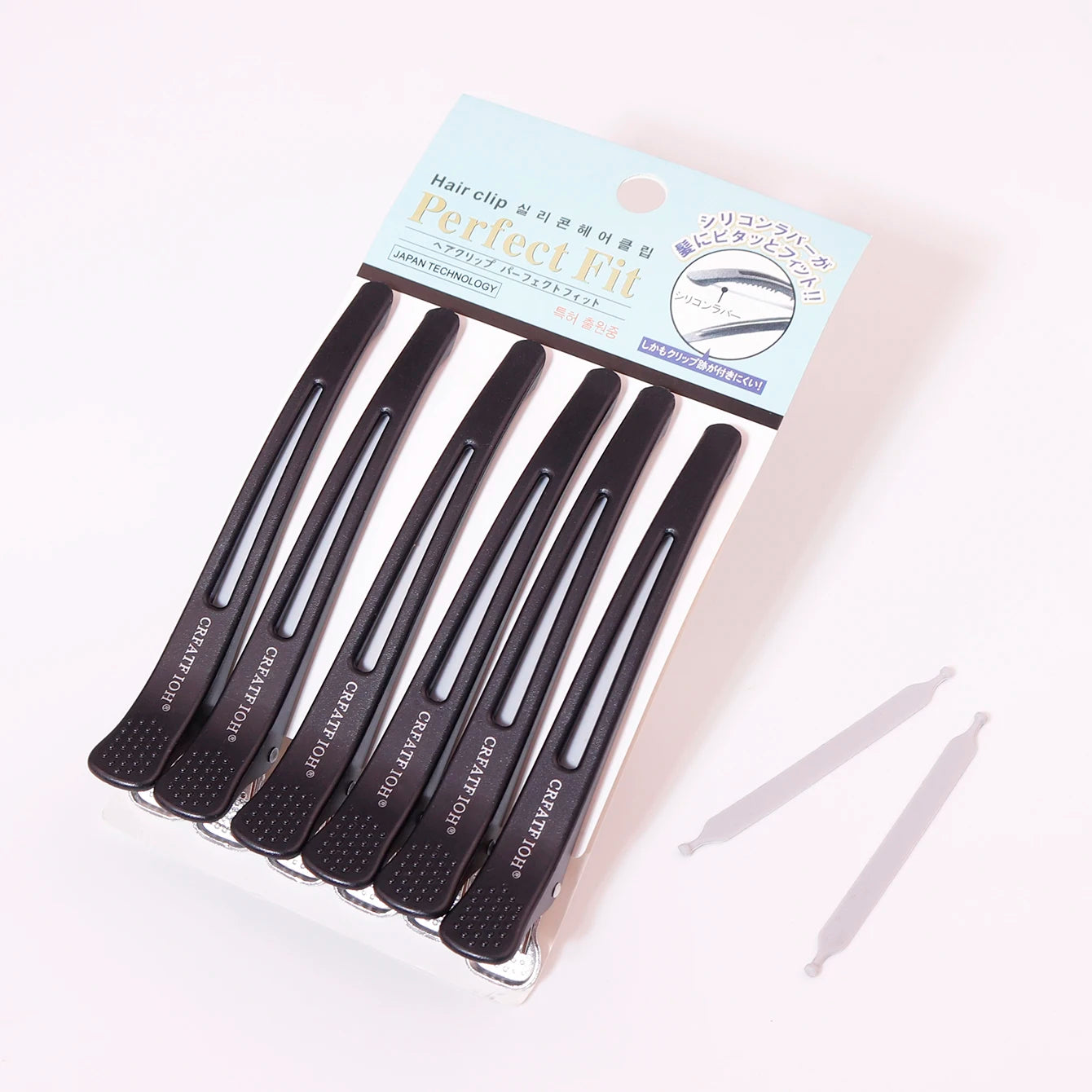 6Pcs Hairdressing Seamless Clip Long Hairpin，No Crease Hairdressing Hairpins，Non-slip Hairpin，Special for real hair wigs