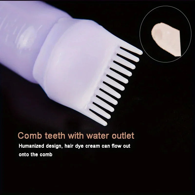 2-piece/set silicone tape root comb applicator hair  applicator shampoo brush salon hair styling tool，Special for real hair wigs