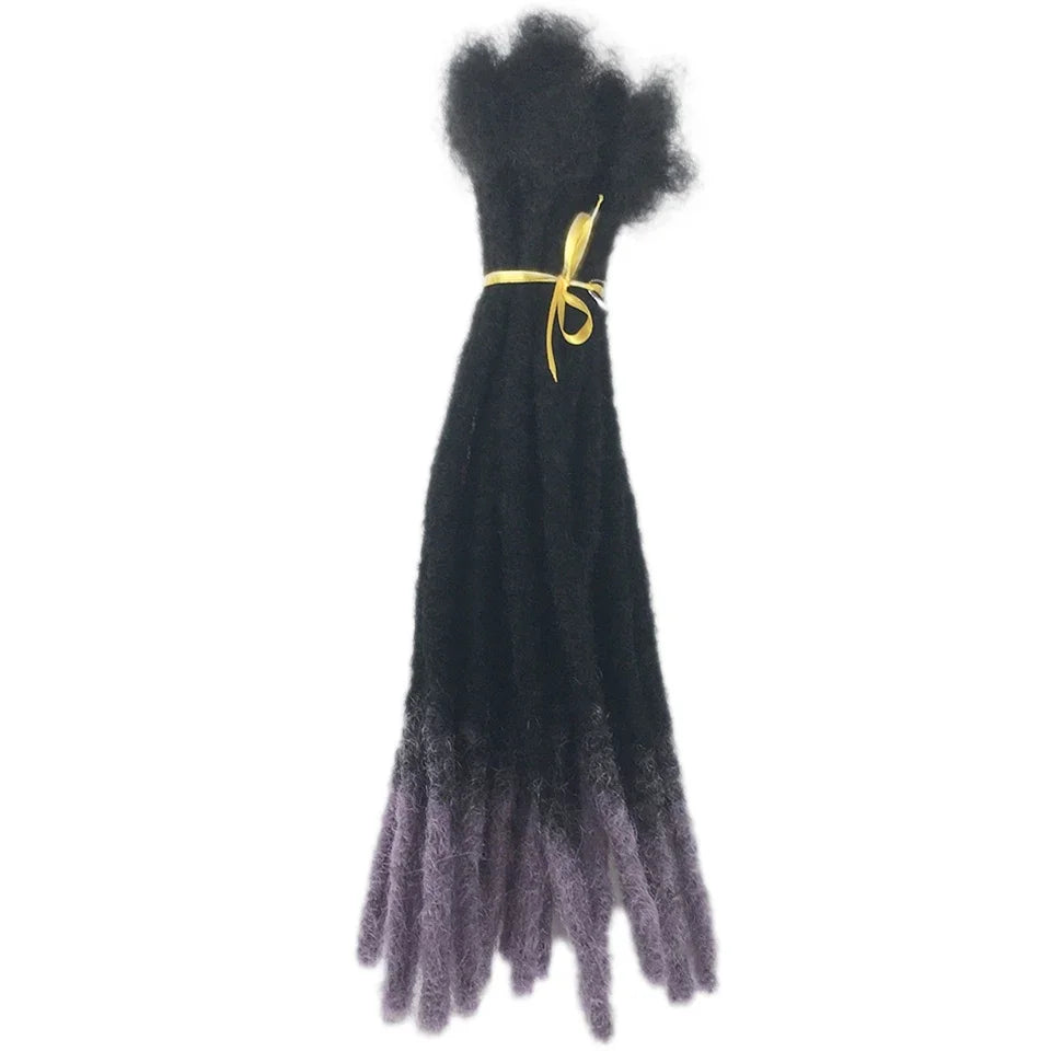 Brazilian Human Hair Dreadlocks Loc Extensions Kinky Straight Wholesale Crochet Braids  Remy Hair Extensions 10 20 40 60 Strands