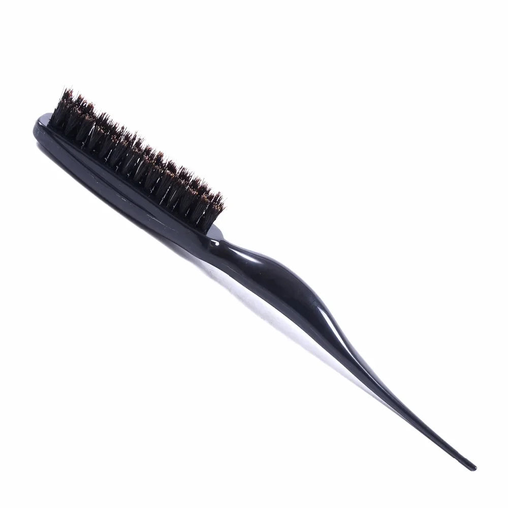 Professional Salon Black Comb Combing Brush Styling Tool Professional Plastic Hairdressing Comb，Special for real hair wigs