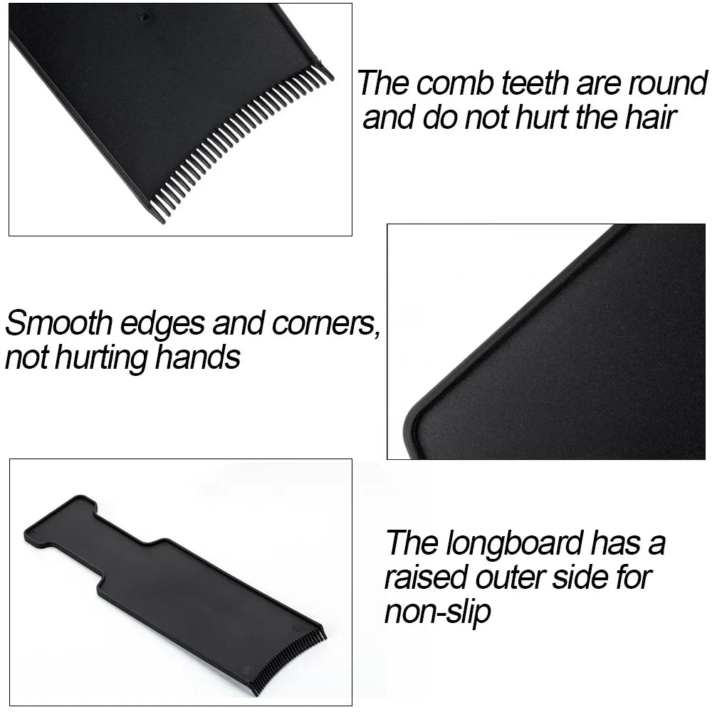 Toothed Hair Dye Plate and Brush Are Suitable for DIY Hair Salons Using Hair Dye Tools,Special for Real Hair Wigs