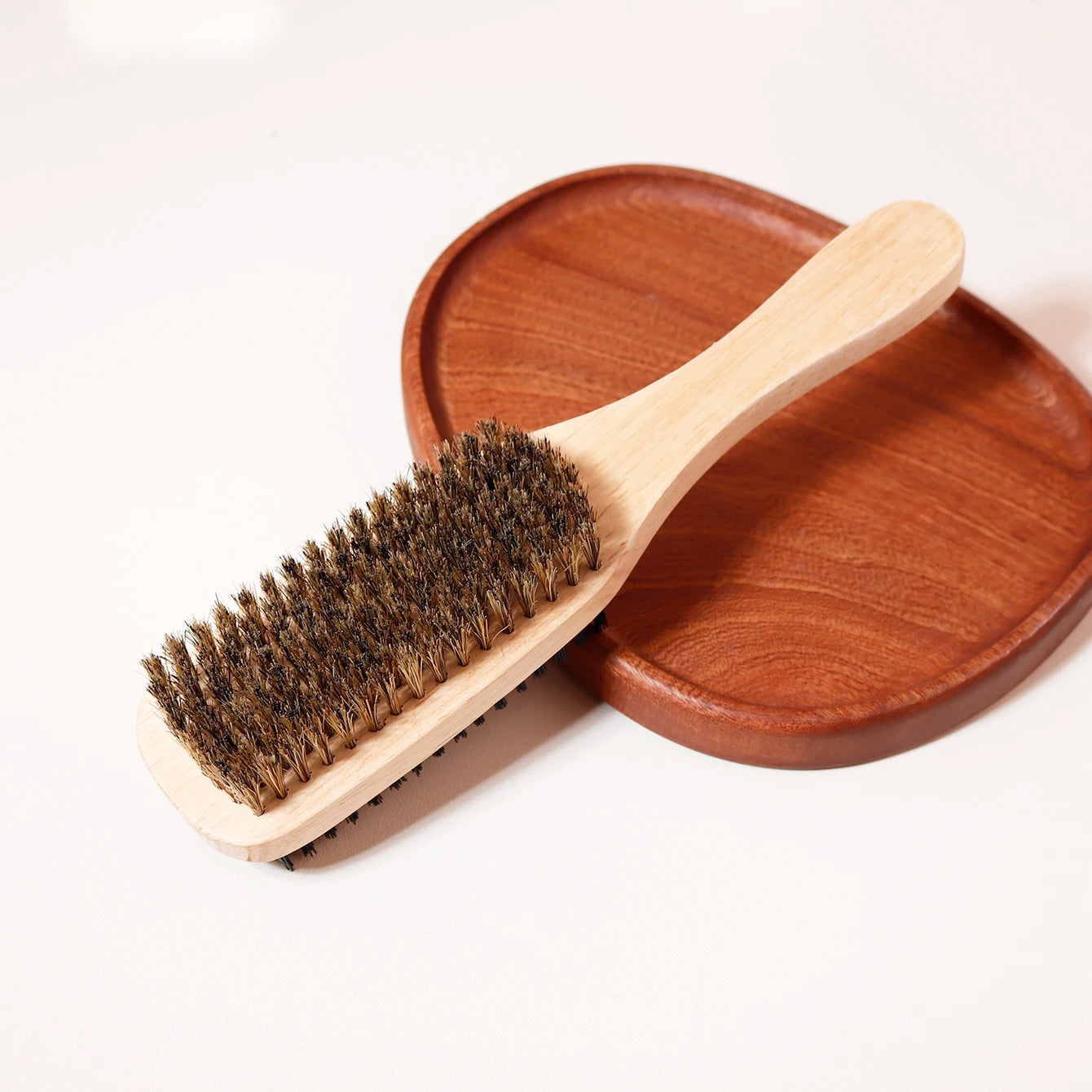 Double sided brush 1pc, soft and hard finishing and smoothing hair brush, hair styling brush，Special for real hair wigs