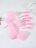 12pcs Curling Tool Set with 6 Non Heat Curlers and 6 Clips, available in multiple sizes Special for real hair wigs
