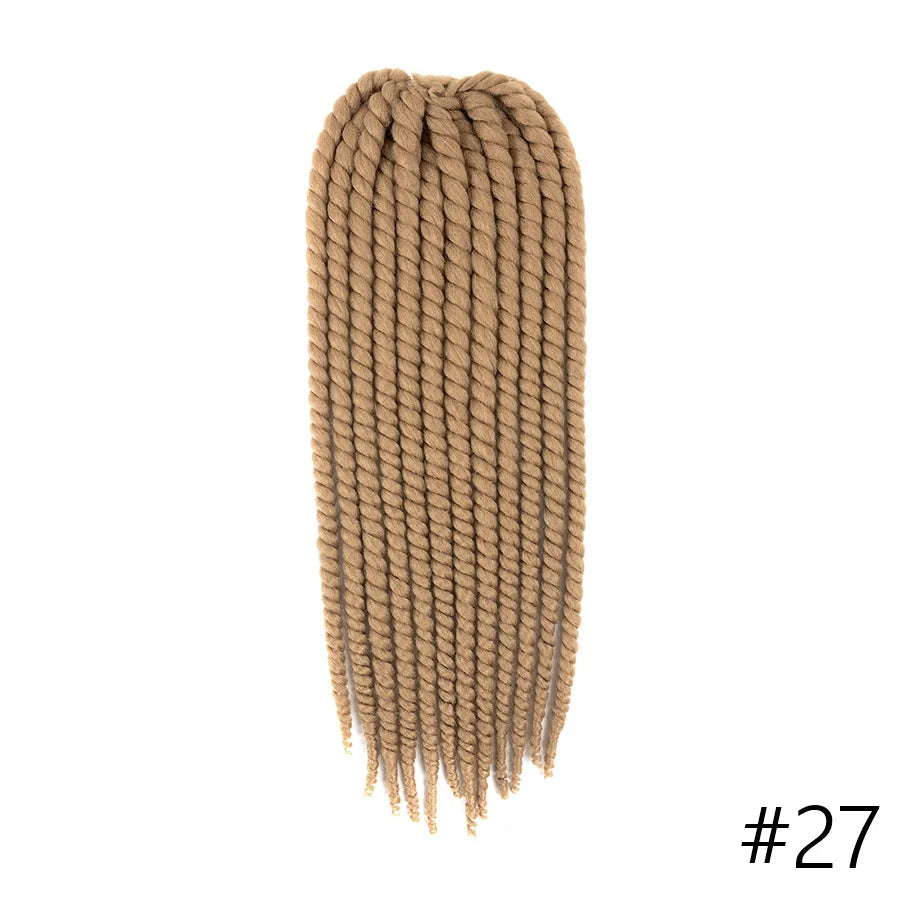 22 inch 120g Senegalese Twist Hair Jumbo Twist Braids Crochet Briads Ombre Synthetic Crochet Hair Braiding Hair For Black Women