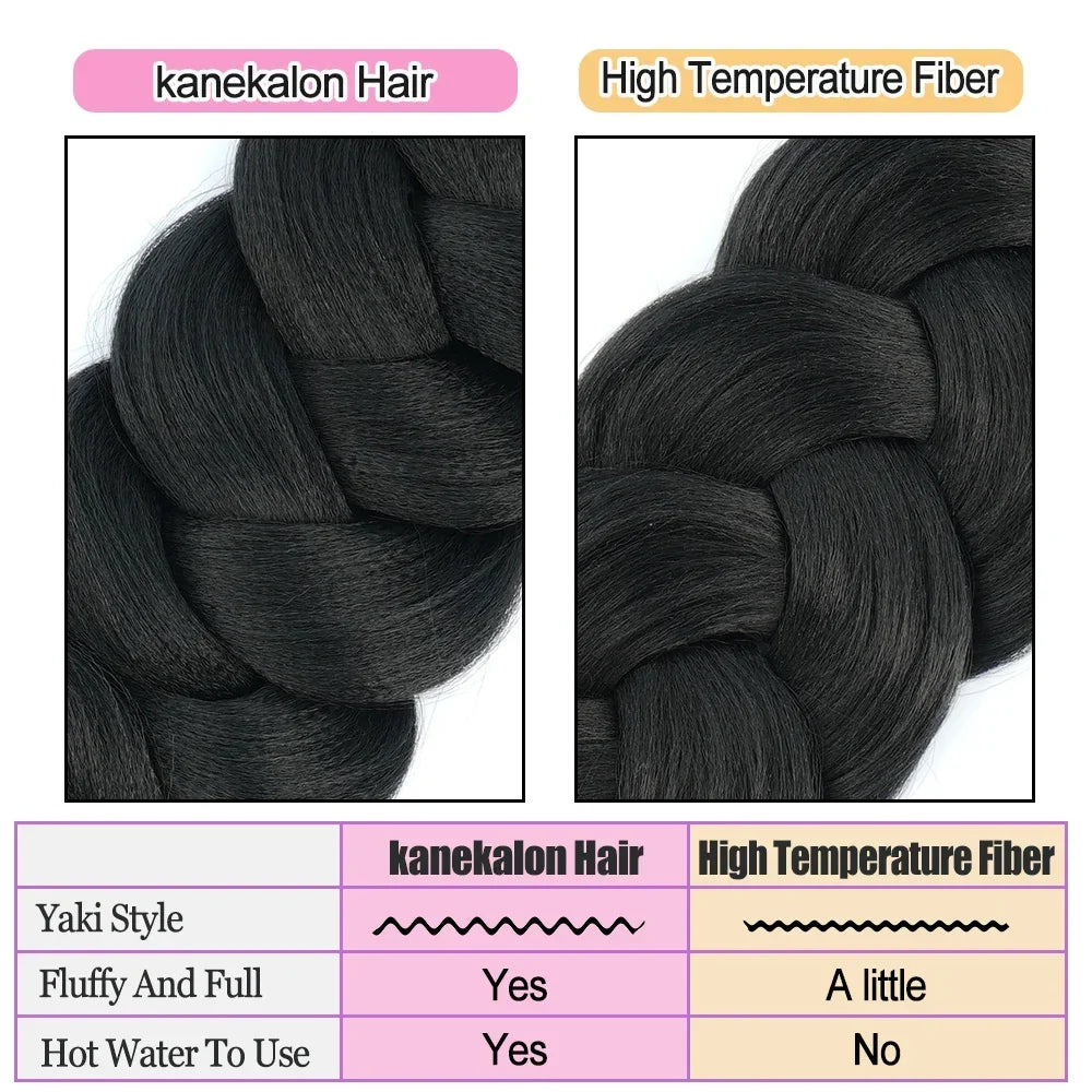 82inch Synthetic Kanekalon Crochet Hair 165g Pre Stretched Braiding Hair Bundle Jumbo Braids Hair Wholesale Extensions For Women