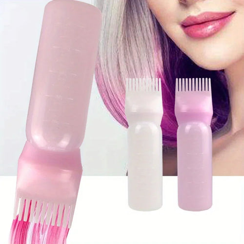 2-piece/set silicone tape root comb applicator hair  applicator shampoo brush salon hair styling tool，Special for real hair wigs