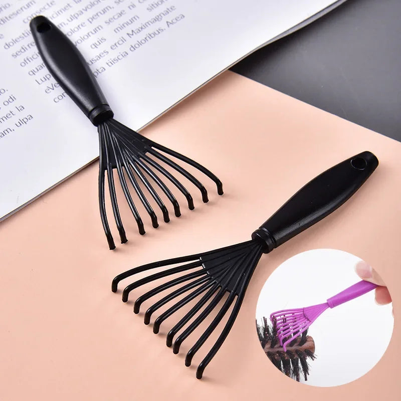 Plastic Mini Comb Cleaner Embedded Hair Brush Hair Remover Household Handle Cleaning Brushes Cleaners Special for real hair wigs
