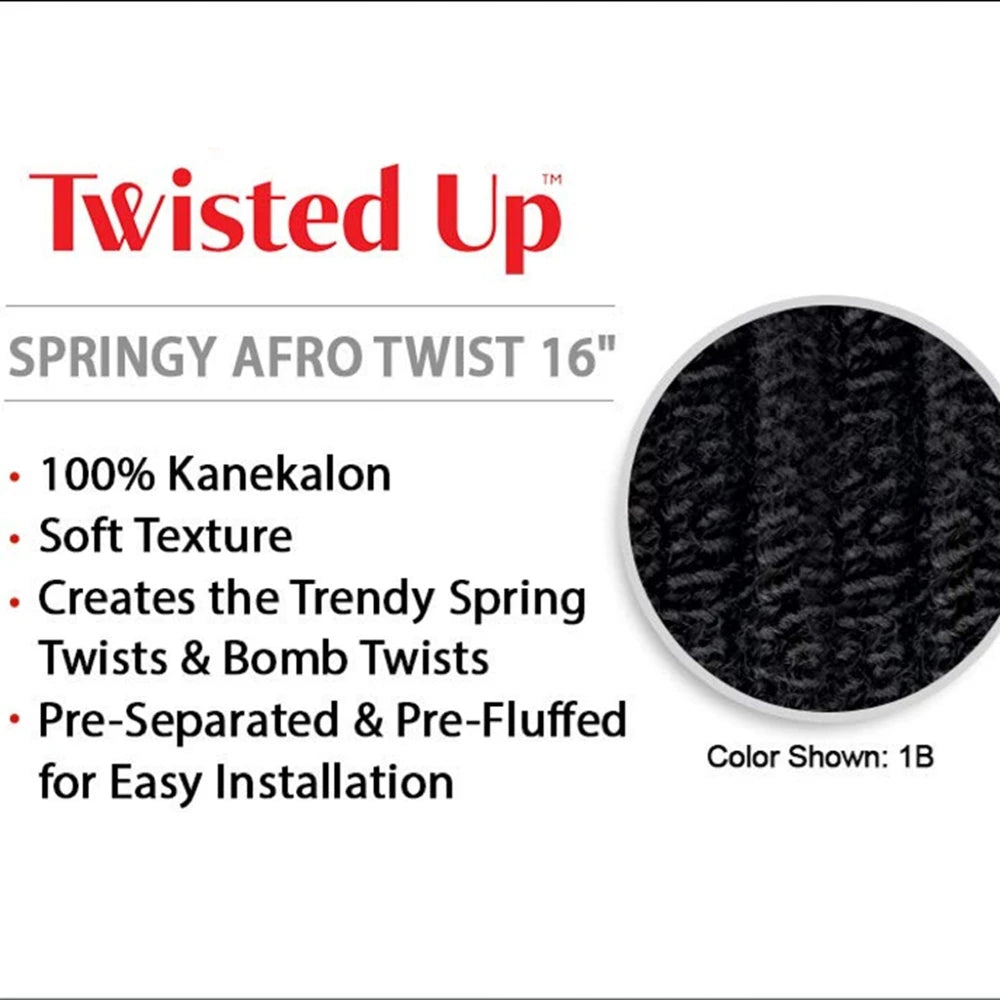 3X Springy Afro Twist Synthetic Braid 16/24inch Short Soft Afro Twist Crochet Braiding Hair Natural Hairstyles For Black Women
