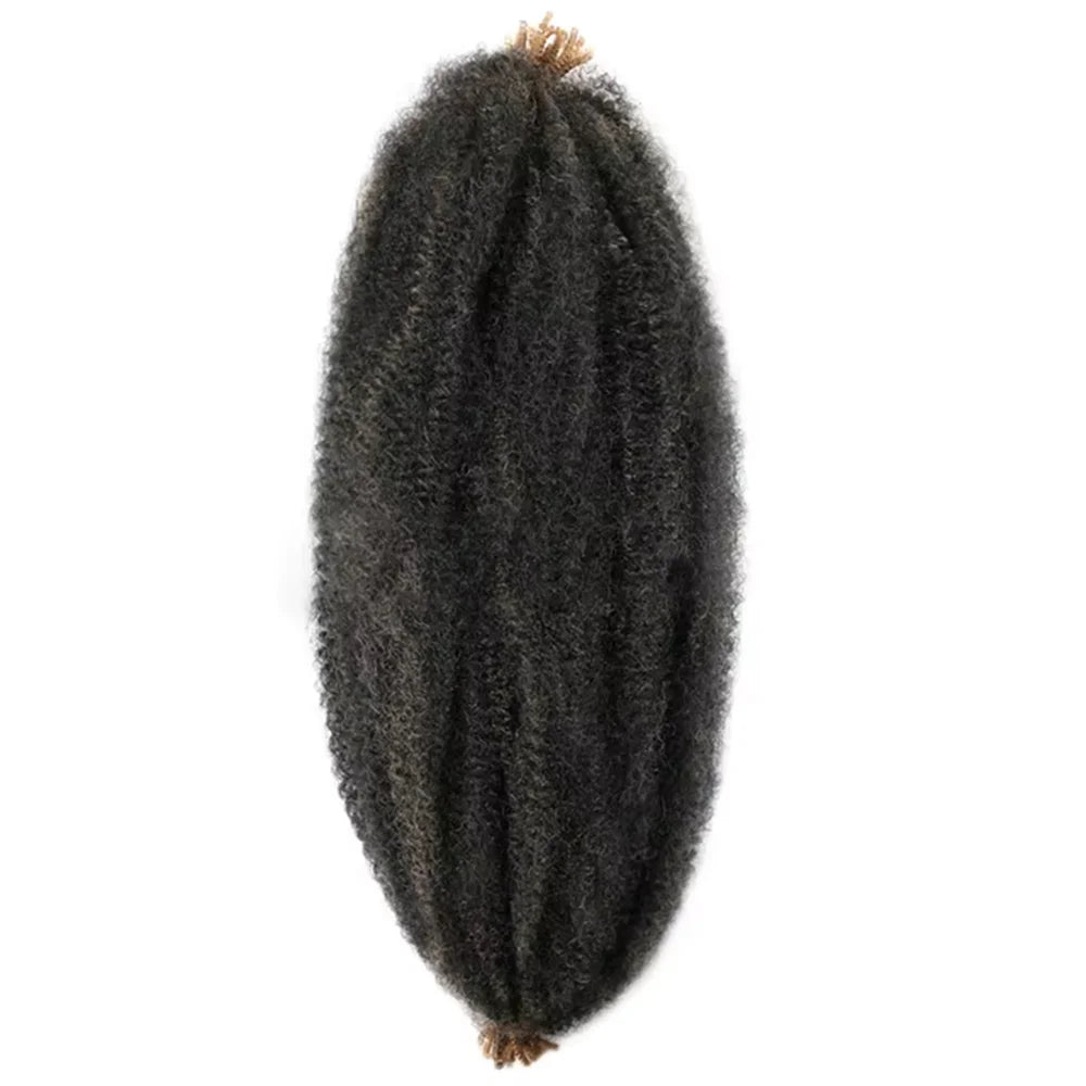 Synthetic Crochet Braid Hair Kinky Curly Braiding Hair Marley Braids Afro Twist Hair Bulk Extensions Marely Hair For Black Woman