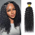Wholesale 100% Unprocessed Virgin Human Hair Bundles Kinky Curly Brazilian  Natural Black Virgin Hair Extensions 1PC/Lot 50g