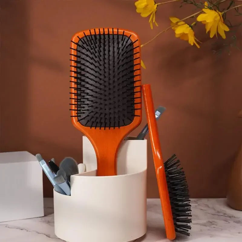 Efficient Hair Removal Comfortabl and Gentle Massage Innovative Professional Massage Comb Anti-static，Special for Real Hair Wigs