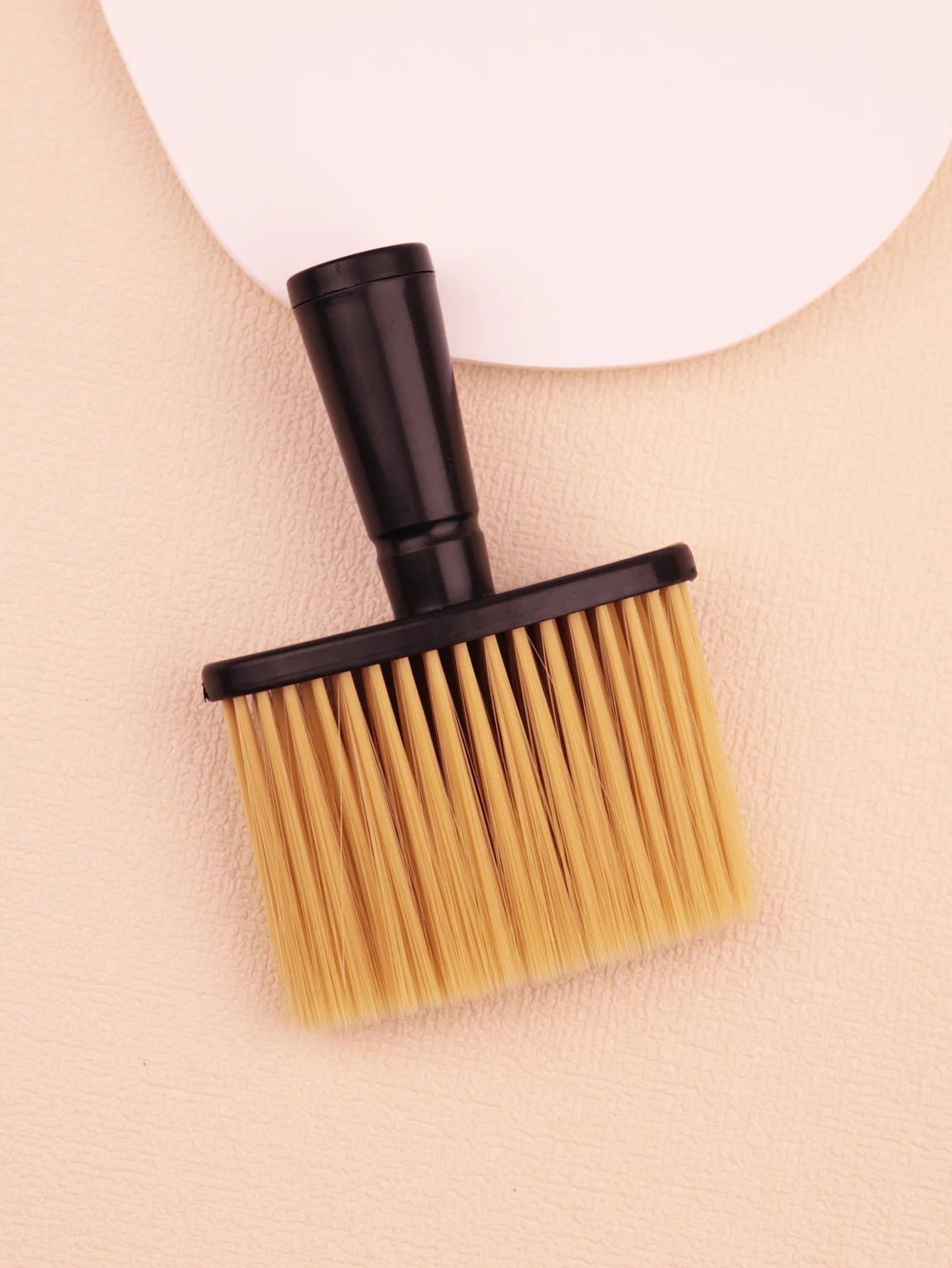 1 hair brush neck hair brush black soft cleaning facial brush suitable for hairdressers and household，Special for real hair wigs