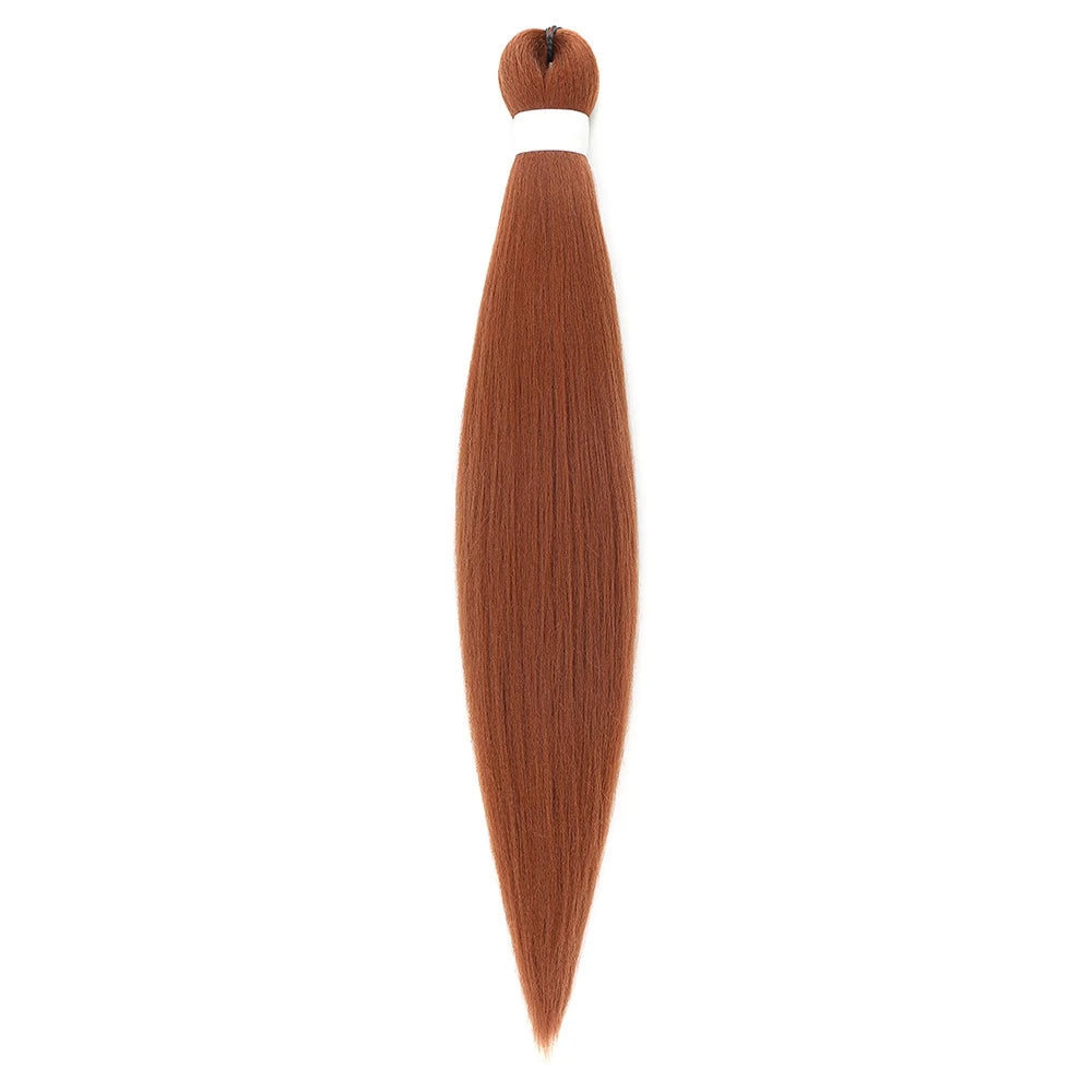 1/3/6 Packs 26 Inch Pre Stretched Braiding Hair Synthetic Easy Hair Yaki Straight Braids Wholesale Hot Water Setting For Women