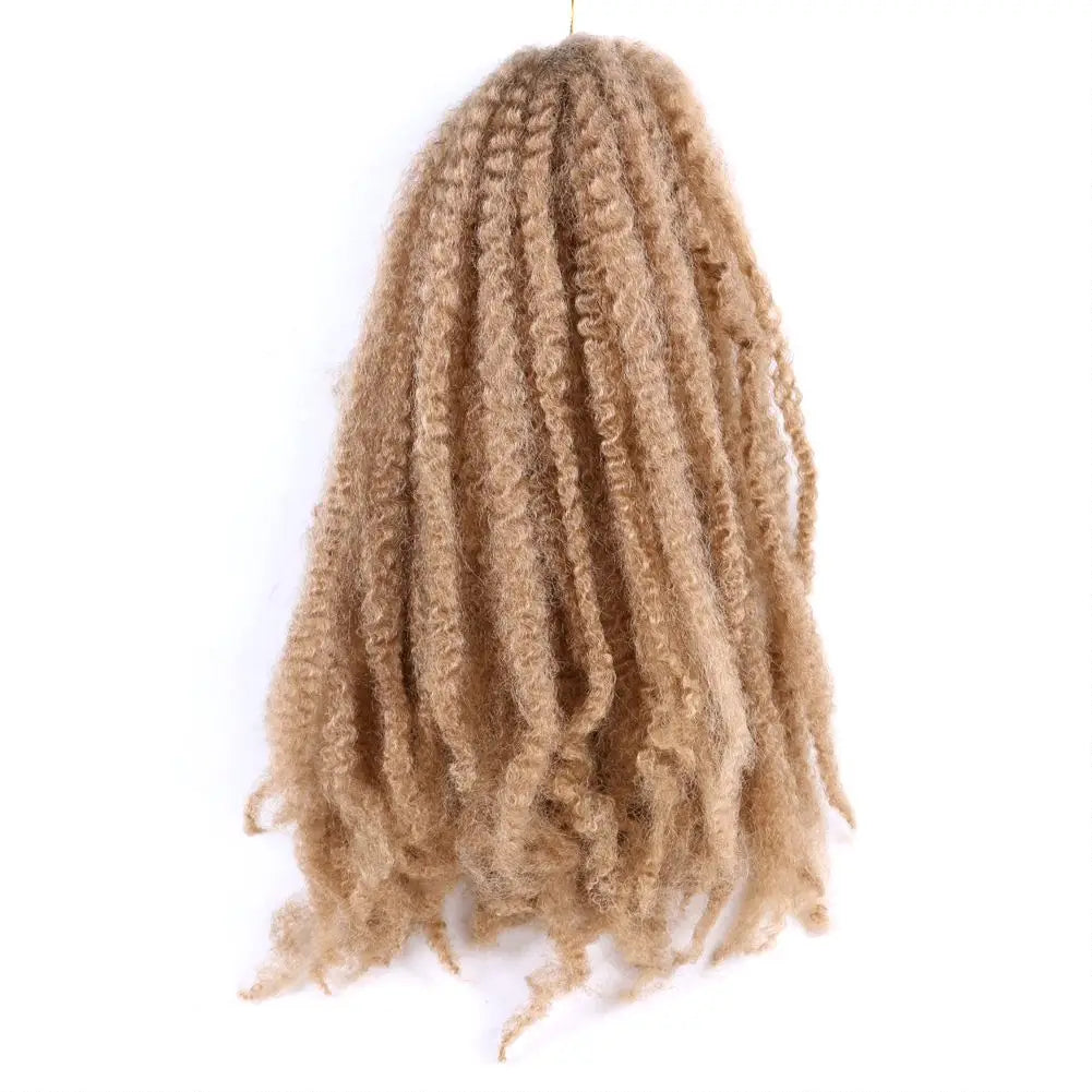 18 Inch 24strands/Pack Synthetic Marley Twist Hair Afro Kinky Curly for Faux Locs Twist Hair Senegalese Twists Hair Extensions