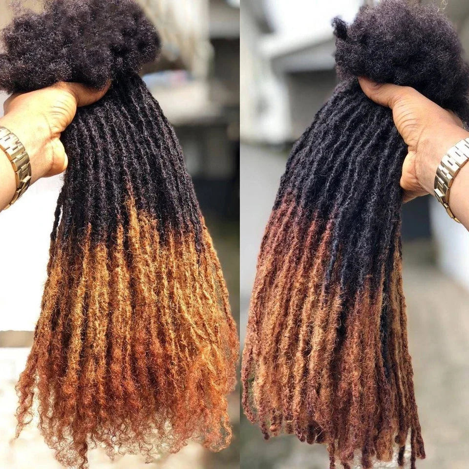 Brazilian Human Hair Dreadlocks Loc Extensions Kinky Straight Wholesale Crochet Braids  Remy Hair Extensions 10 20 40 60 Strands