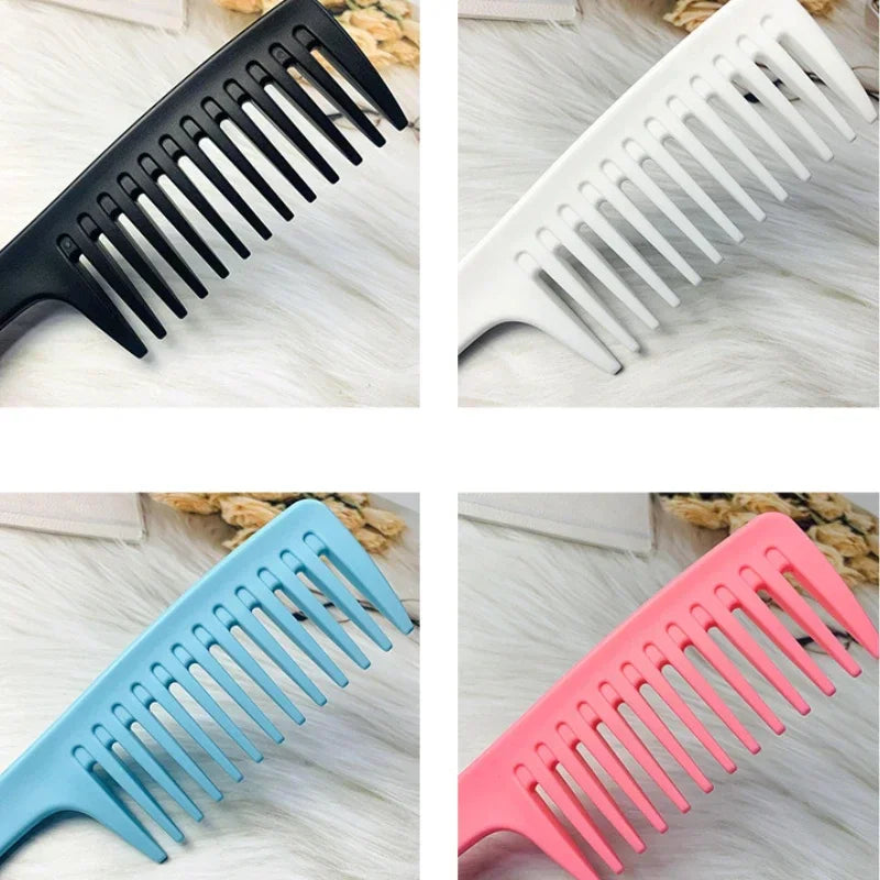 Hairdressing comb heat-resistant women wet hook curly hair brush professional salon styling comb tool，Special for real hair wigs